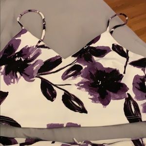 Envelope shorts and crop tank two piece set